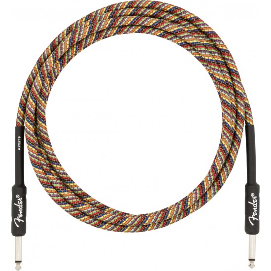 Fender Festival Pure Hemp Rainbow Kablo 3 Metre Estruman Kablosu 0990910299