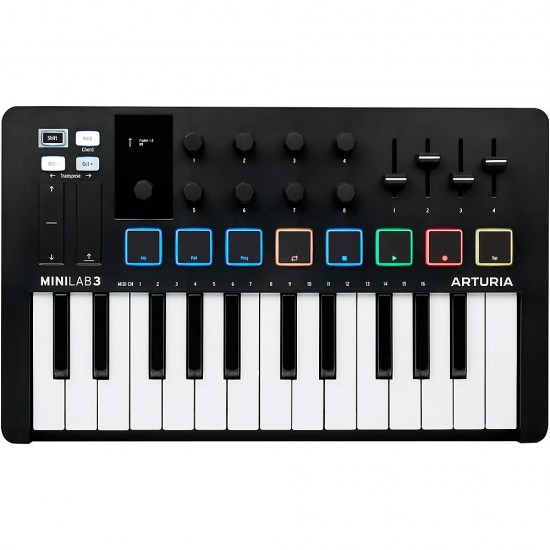 Arturia MiniLab 3 Midi Klavye (Siyah) 009-231502 Arturia MiniLab 3 Midi Klavye (Siyah) 009-231502