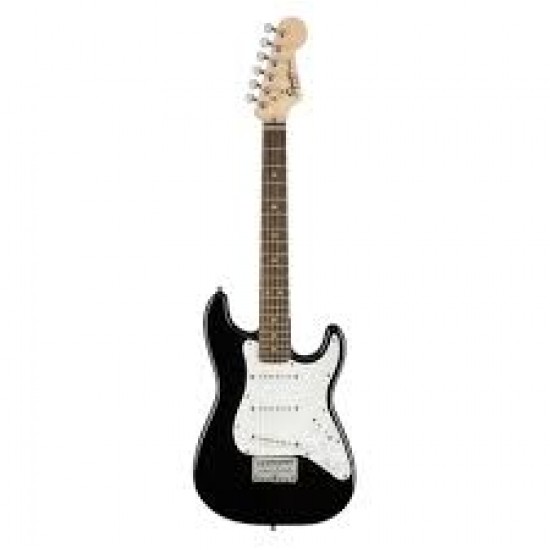 Fender Squier Mini Strat V2 Laurel Klavye Black Elektro Gitar 0370121506 Fender Squier Mini Strat V2 Laurel Klavye Black Elektro Gitar 0370121506