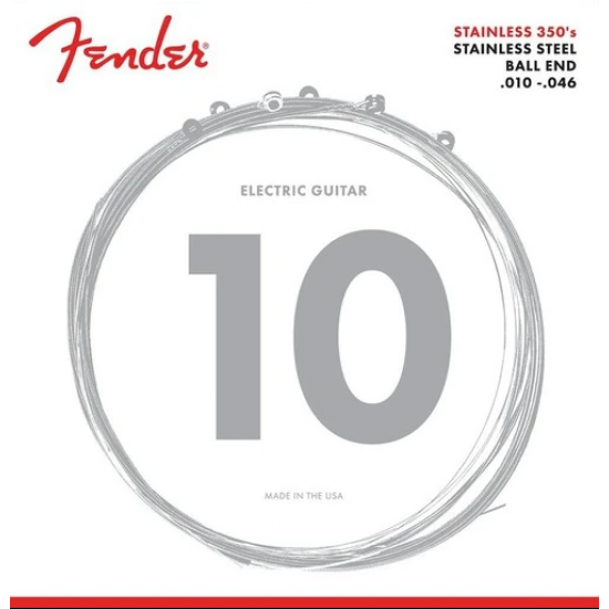 Fender Stainless Stell 350R Takım Tel Elektro Gitar Teli 010-046 0730350406 Fender Stainless Stell 350R Takım Tel Elektro Gitar Teli 010-046 0730350406