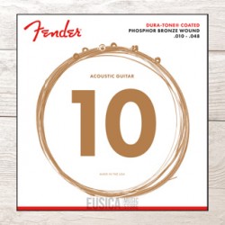 Fender 860XL Phosphor Bronze Dura Tone Coated 10-48 Akustik Gitar Teli 0730860402