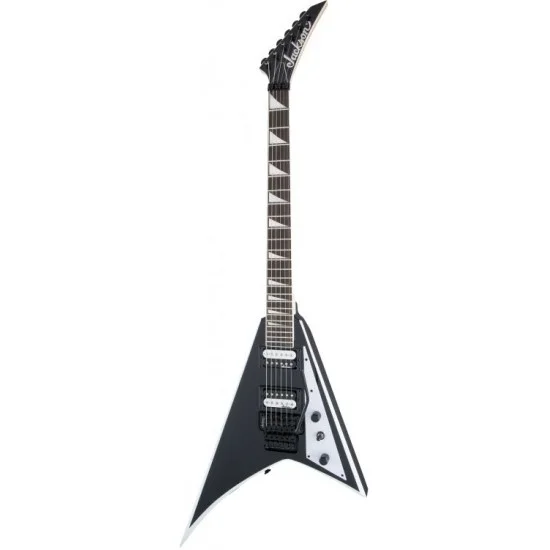Jackson JS32 Rhoads Floyd Rose Amaranth Klavye Black with White Bevels Elektro Gitar 2910137572