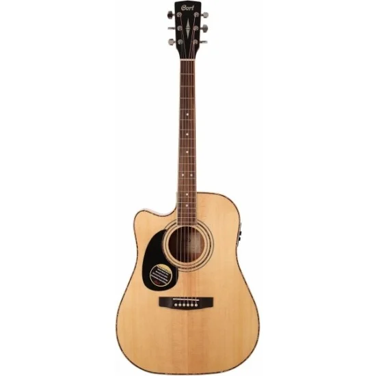 Cort AD880CELHNS Naturel Satin Solak Elektro Akustik Gitar
