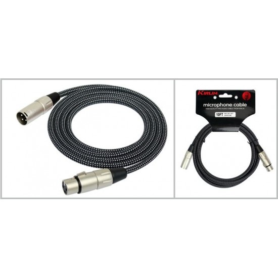 Kirlin MW-480-6M-BK 6 Metre Mikrofon Kablosu