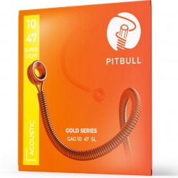 Pitbull Strings Gold Series GAG 10-47 SL Akustik Gitar Teli 10-47   Pitbull Strings Gold Series GAG 10-47 SL Akustik Gitar Teli 10-47