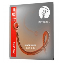 Pitbull Strings Silver Series SAG 11-52EL Akustik Gitar Teli 011-052 Pitbull Strings Silver Series SAG 11-52EL Akustik Gitar Teli 011-052