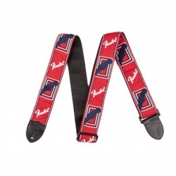Fender Monogrammed Strap RED/WHITE/BLUE 0990682000