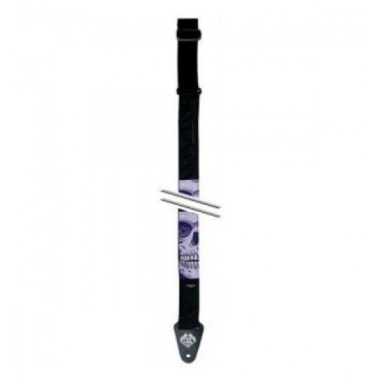 Skull Purple Tattoo Gitar Askısı 531016
