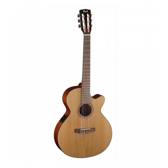 Cort CEC5 Natural Maun Elektro Klasik Gitar 