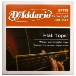 D'addario Extra Light 0.10 Akustik Gitar Teli EFT15