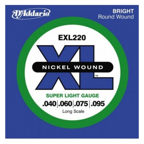 D'addario 0.40 Long Scale Bass Gitar Teli EXL220