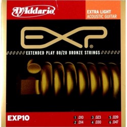 D'addario EXP 0.10 Akustik Gitar Teli 