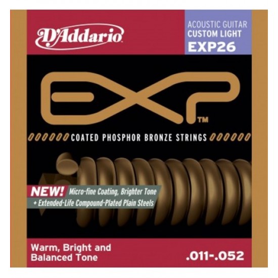 D'addario EXP 0.11 Akustik Gitar Teli 