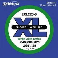 D'addario 5 Telli Bass Gitar Teli EXL220-5