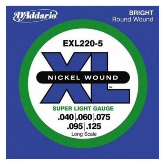 D'addario 5 Telli Bass Gitar Teli EXL220-5