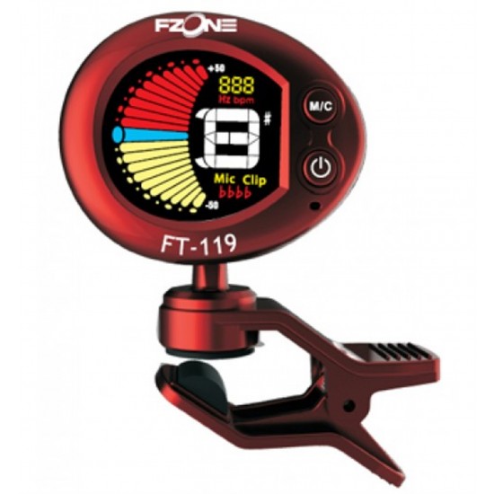 Fzone Chromatic Kırmızı Tuner FT119