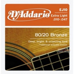 D'addario Akustik Gitar Teli EJ10 D'ADDARIO