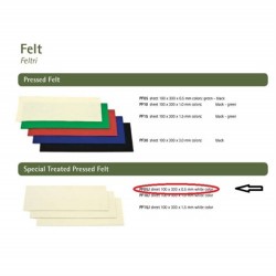 Pisoni Beyaz Keçe Tabaka 0,5mm 10x30 PF05J