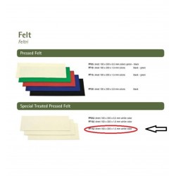 Pisoni Beyaz Keçe Tabaka 1,2mm 10x30 PF12J