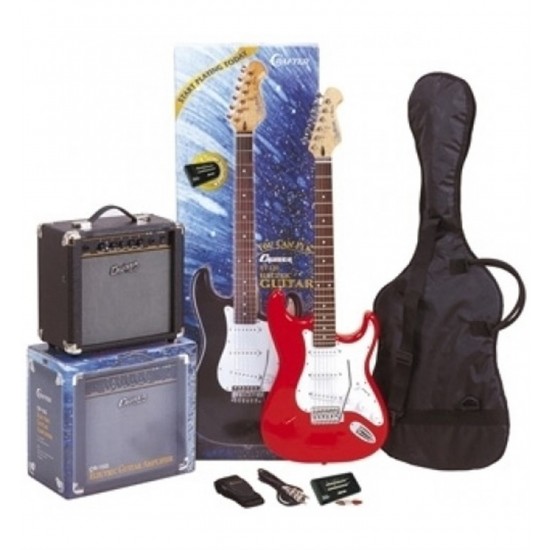 Cruser Krafter Elektro Gitar Paket Siyah ST-120LG/BK