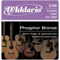 D'addario Custom Light Akustik Gitar Teli 0,011 EJ26