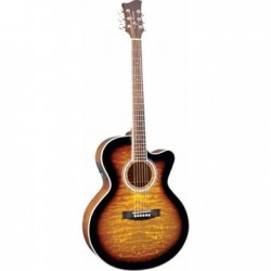 Jay Turser JTA-424-QCET-TSB Elektro Akustik Gitar