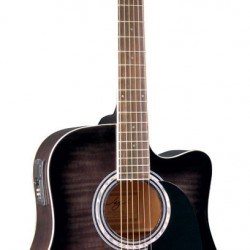 Jay Turser Siyah - Sunburst Akustik Gitar JJ-45-FCET-BKSB