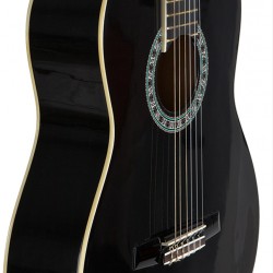 Picaldi XFP39-11BK Siyah 4/4 Şeritli Klasik Gitar